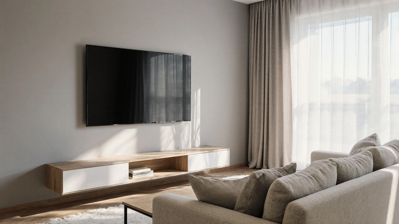 Fernseher im Wohnzimmer stilvoll integrieren - Tipps & Tricks