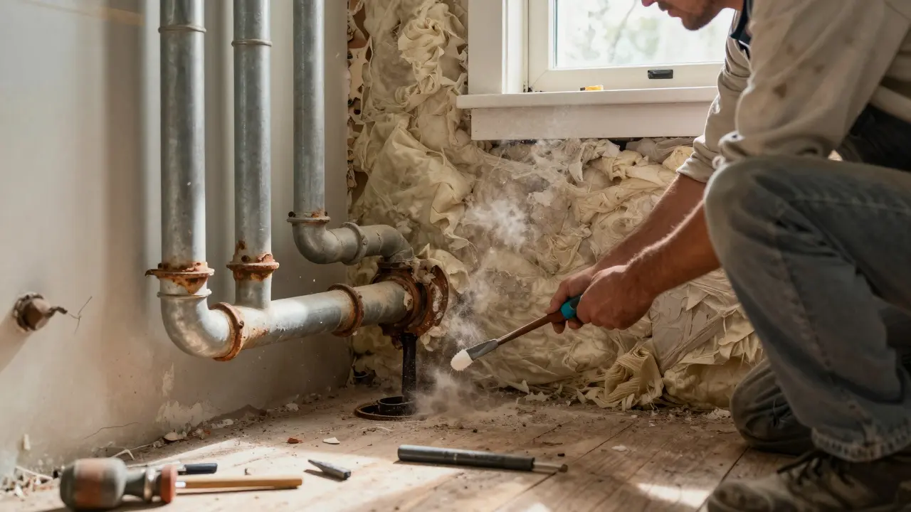 Badezimmer im Altbau sanieren: Leitungen, Wände und Gefälle richtig planen