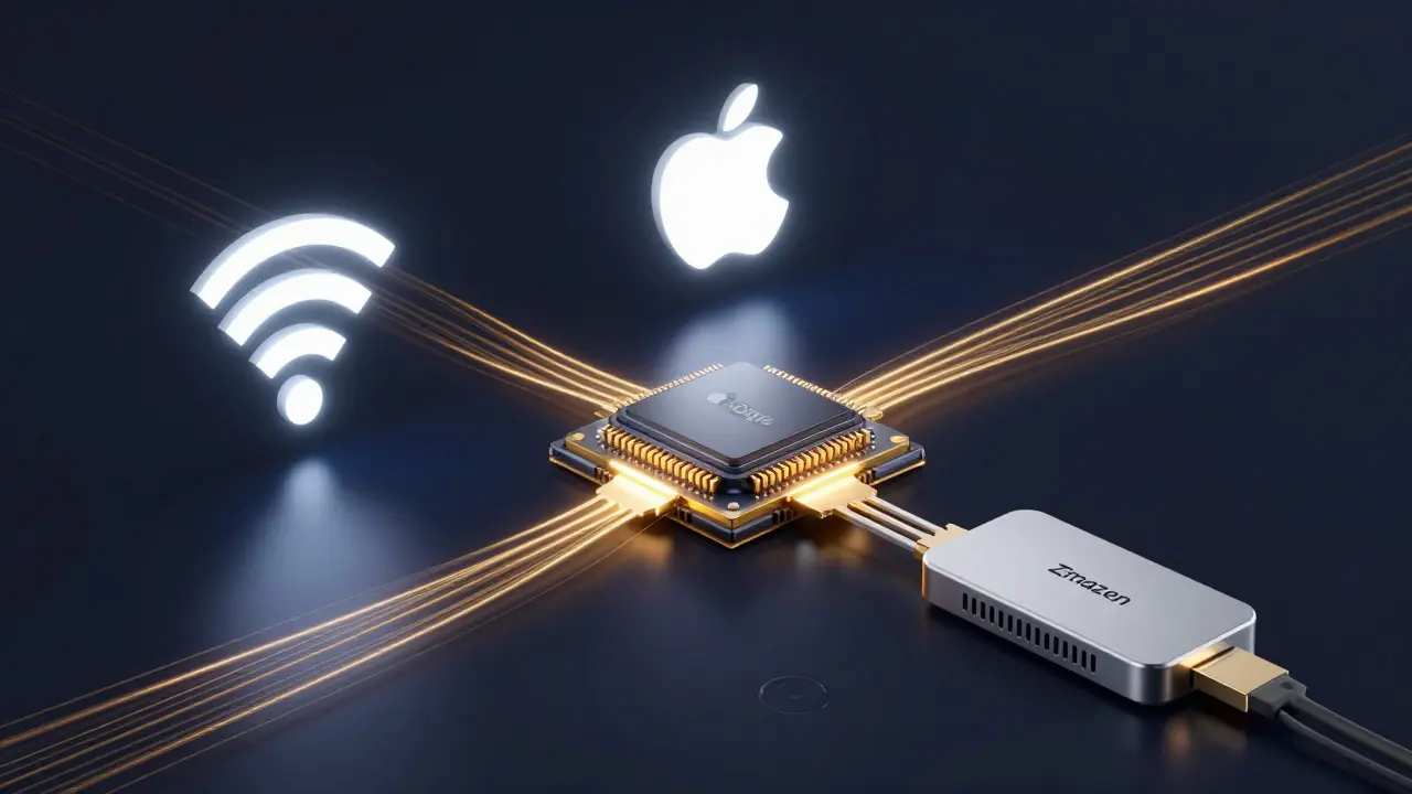 Konzeptionelle Darstellung von Funkstandards, Plattformen und Hubs als Säulen der Kompatibilität