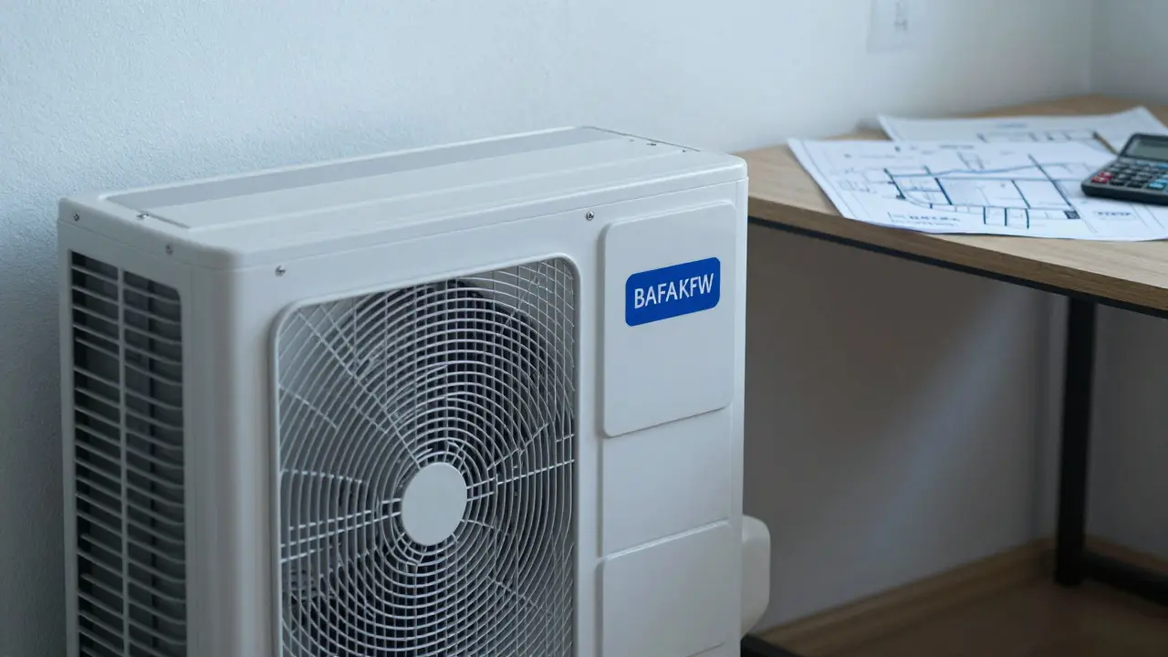 Moderne Luft-Wasser-Wärmepumpe als Teil einer energetischen Heizungssanierung.