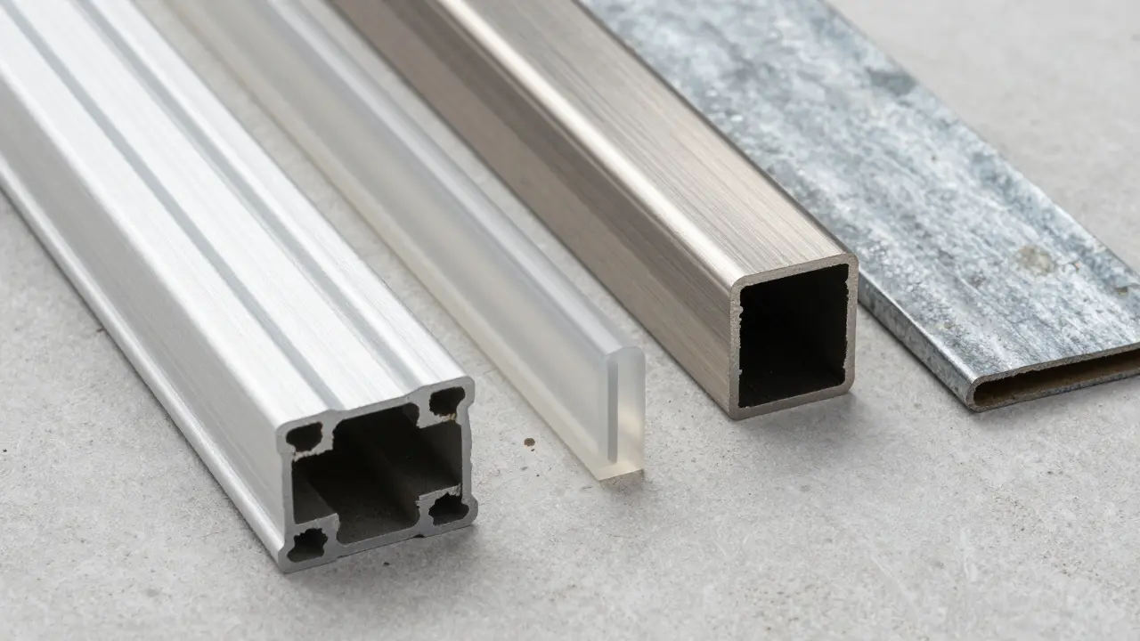Vergleich von Materialien für Fassadenprofile: Aluminium, Stahl, PVC
