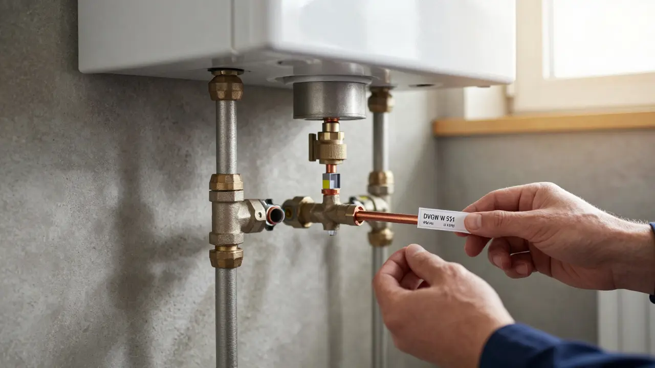 Installation einer kompakten Fülleinrichtung direkt am Heizkessel nach Hygienevorschriften