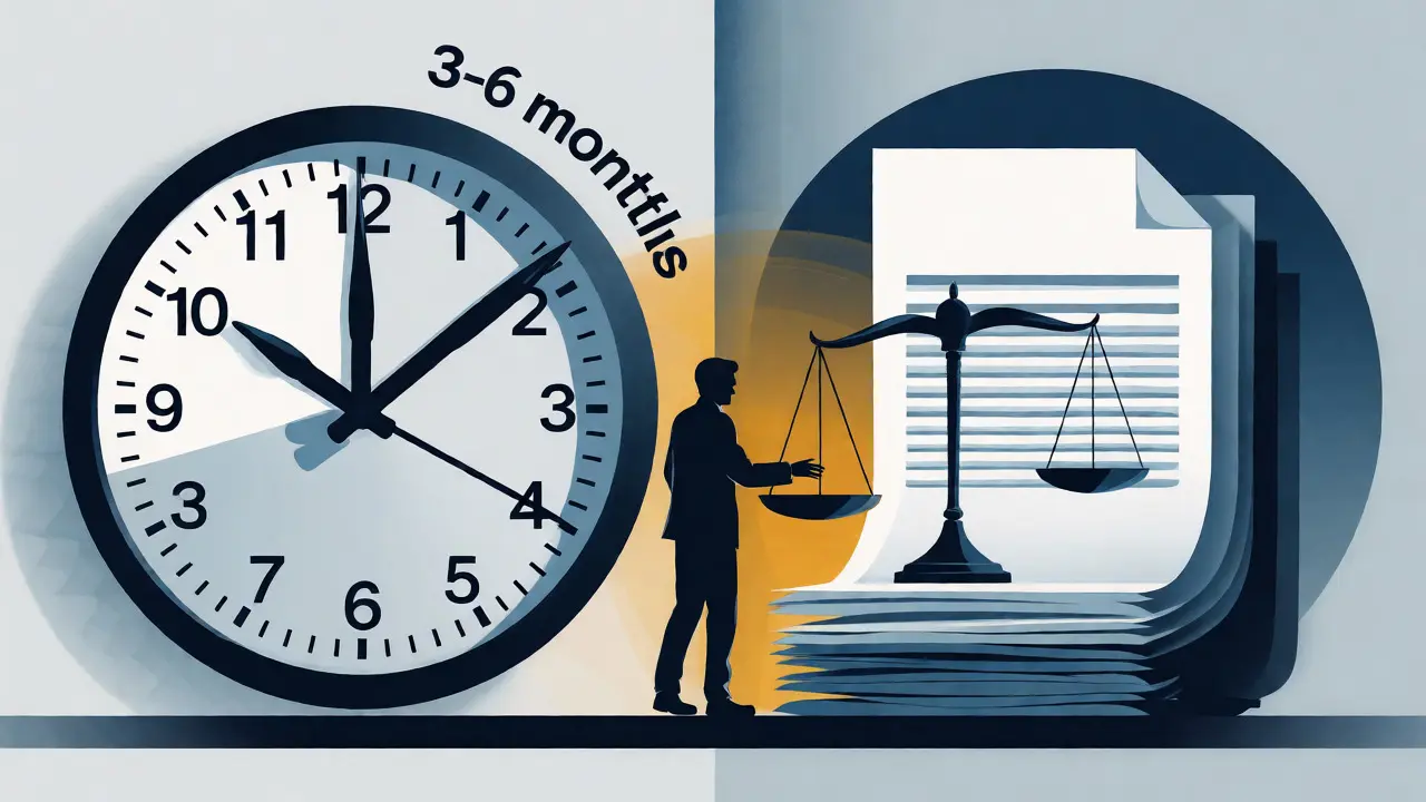 Konzeptdarstellung von Mietrecht und Zeitmanagement