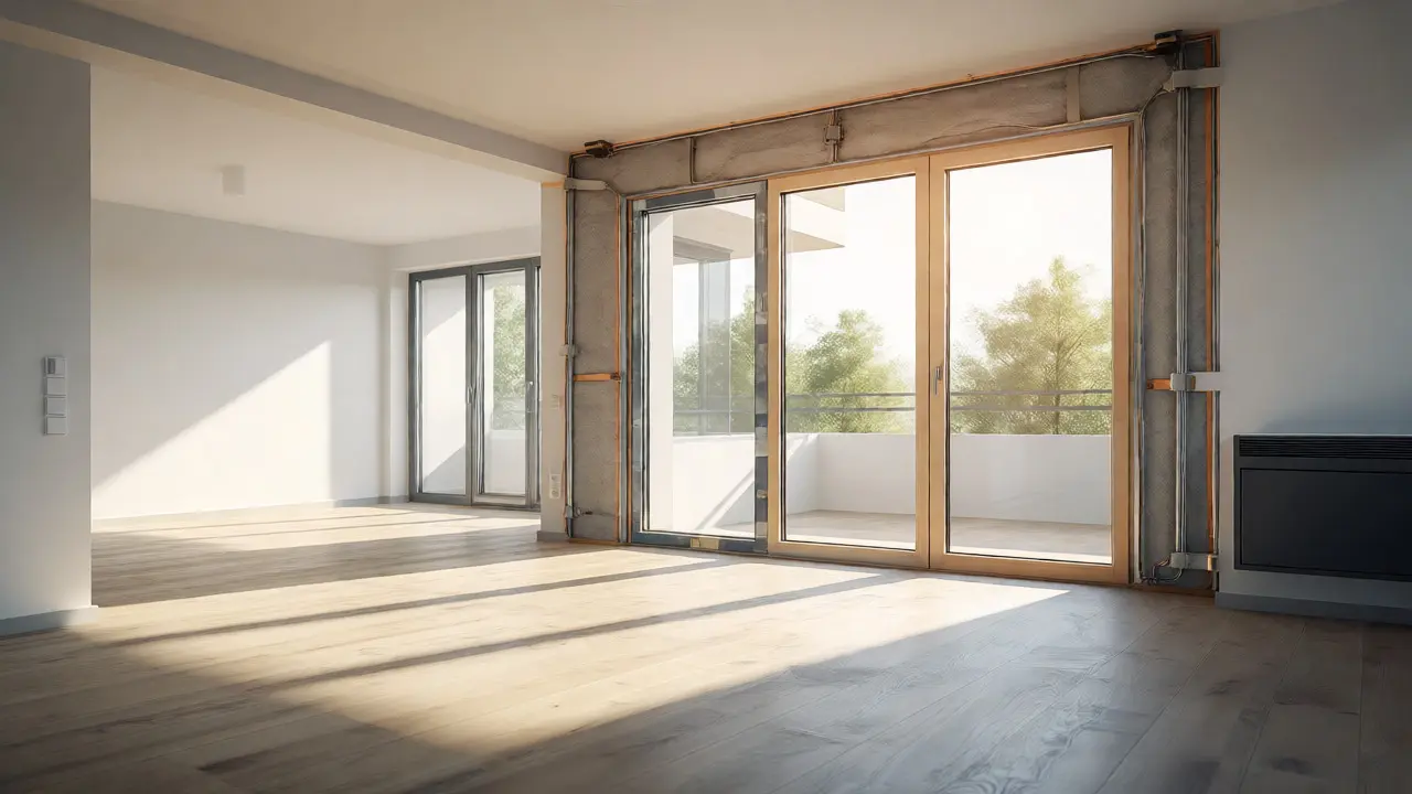 Heller Raum mit neuen Fenstern als Beispiel für Modernisierung